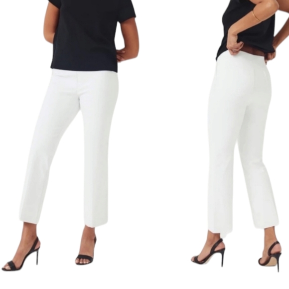 SPANX Women's Slim Straight Pants in Classic White Size M 20372R Grey Linings - Picture 15 of 16